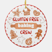 Gluten Free Baking Crew Keramisch Ornament (Achterkant)