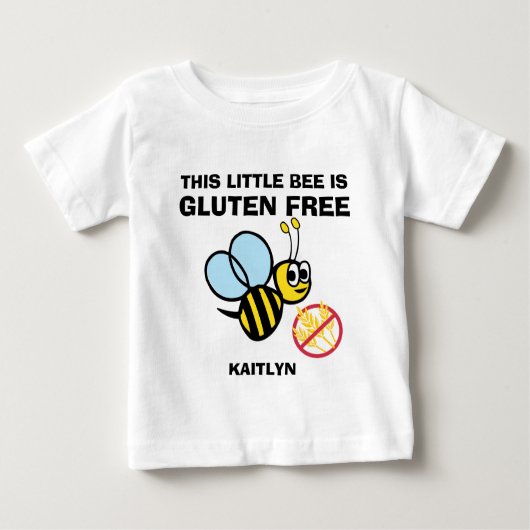 Gluten Free Bumble Bee Celiac Alert Shirt (Voorkant)