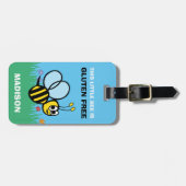 Gluten Free Bumblebee Large Medicine Bag Label Bagagelabel (Voorkant horizontaal)
