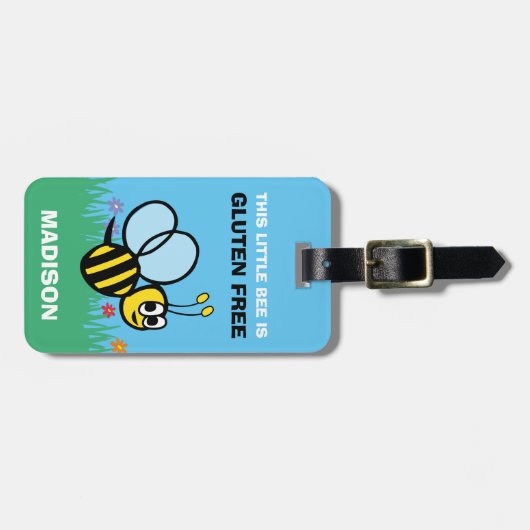 Gluten Free Bumblebee Large Medicine Bag Label Bagagelabel (Voorkant horizontaal)