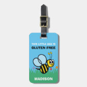 Gluten Free Bumblebee Large Medicine Bag Label Bagagelabel (Voorkant verticaal)