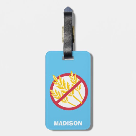 Gluten Free Bumblebee Large Medicine Bag Label Bagagelabel (Achterkant verticaal)