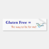 Gluten Free Bumpersticker - Gepersonaliseerd (Voorkant)