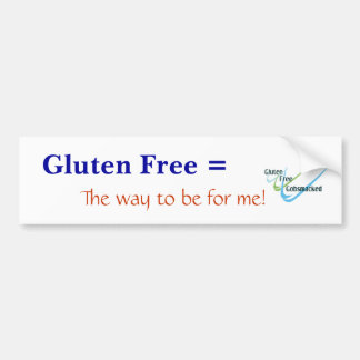 Gluten Free Bumpersticker - Gepersonaliseerd