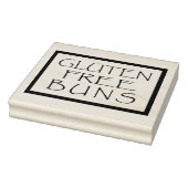 Gluten Free Buns Design Rubber Stamp Rubberstempel (Stempel)