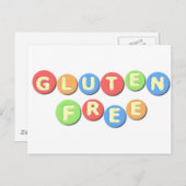Gluten Free Celiac Briefkaart (Voorkant / Achterkant)