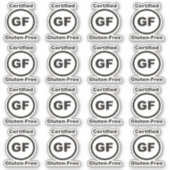Gluten Free Certified Sticker (Voorkant)