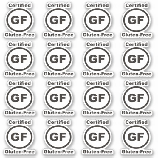 Gluten Free Certified Sticker (Voorkant)