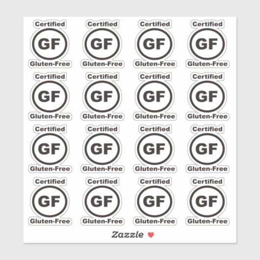 Gluten Free Certified Sticker (Vel)