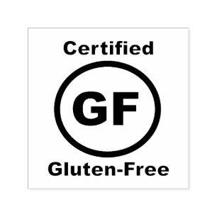 Gluten Free Certified Zelfinktende Stempel