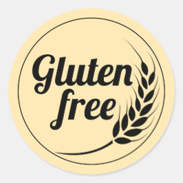 Gluten Free Classic Round Sticker