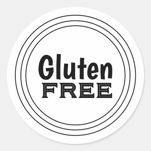 Gluten Free Classic Round Sticker (Voorkant)