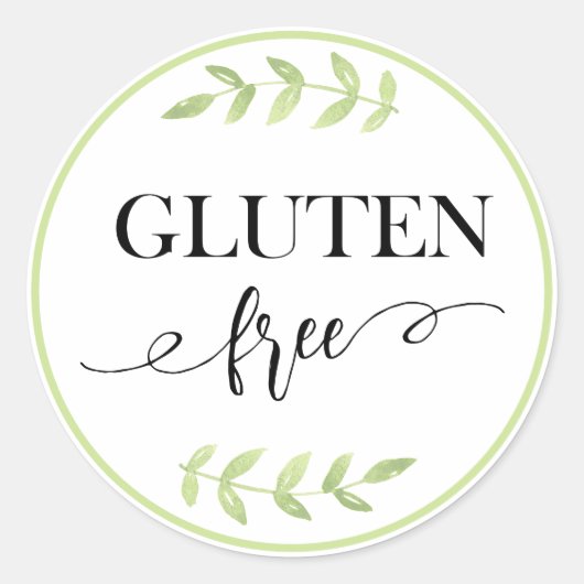 Gluten Free Classic Round Sticker (Voorkant)