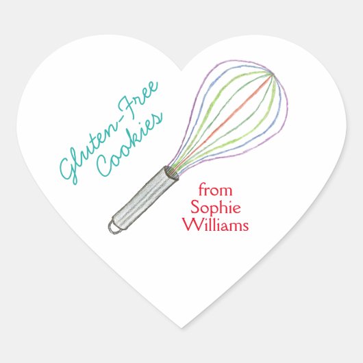 Gluten free cookies baking labels / stickers (Voorkant)