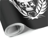 Gluten Free Cool Skull Warrior Gift Cadeaupapier (Rol Hoek)