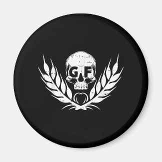 Gluten Free Cool Skull Warrior Gift Magneet