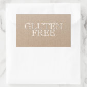 Gluten Free  Craft Rectangular Sticker (Tas)