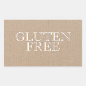 Gluten Free  Craft Rectangular Sticker (Voorkant)