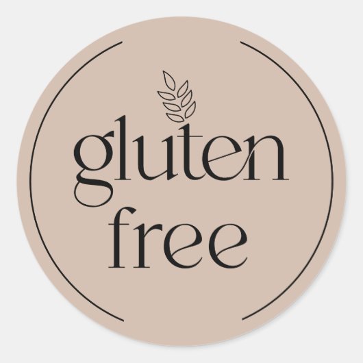 Gluten Free Dusty Pink Sticker (Voorkant)