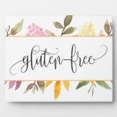 Gluten Free Floral tabletop met easel Plaque Fotoplaat (Voorkant)