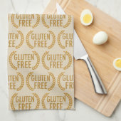 Gluten Free Food Allergy Warning Theedoek (Quarter Fold)