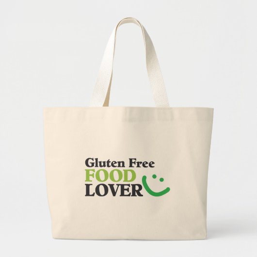 Gluten Free Food Lover items Grote Tote Bag (Voorkant)