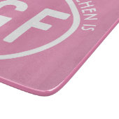 Gluten Free GF Circle Roze snijvlak Snijplank (Hoek)