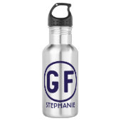 Gluten Free GF Personalized Water Bottle Waterfles (Voorkant)