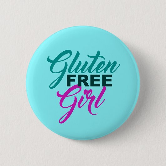 Gluten Free Girl Ronde Button 5,7 Cm (Voorkant)
