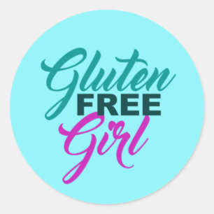 Gluten Free Girl Ronde Sticker