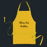 Gluten Free Goddess Apron Standaard Schort<br><div class="desc">Een groot cadeau voor glutenvrije chef-koks.</div>