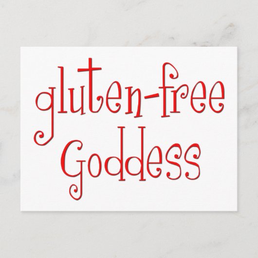 Gluten Free Goddess Briefkaart (Voorkant)