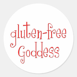 Gluten Free Goddess Ronde Sticker