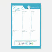 Gluten Free Grocery List | Fillable Notepad Post-it® Notes (Voorkant)
