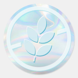 Gluten Free Holographic Ronde Sticker