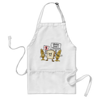 Gluten Free Humor Apron Standaard Schort
