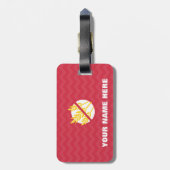 Gluten Free Kind Celiac Super Girl Label Bagagelabel (Achterkant verticaal)