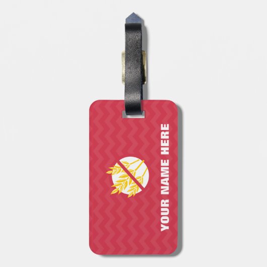 Gluten Free Kind Celiac Super Girl Label Bagagelabel (Achterkant verticaal)