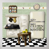 Gluten Free Kitchen Green Poster (Voorkant)