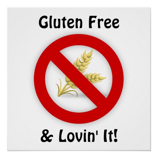 Gluten Free & Lovin' IT-Poster Poster (Voorkant)