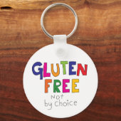 Gluten Free, niet door keuze coeliakie Sleutelhanger (Achterkant)