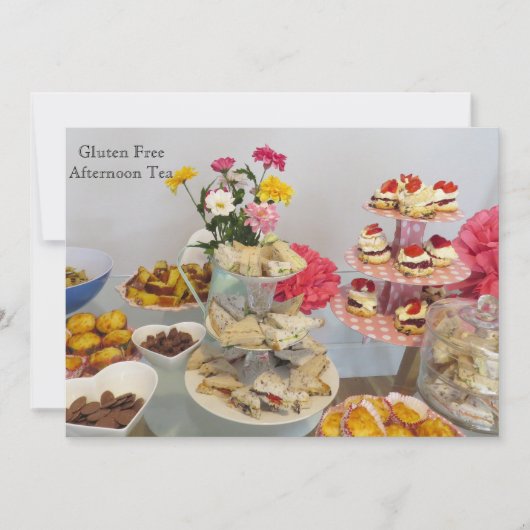 Gluten Free Party-uitnodiging Kaart (Voorkant)