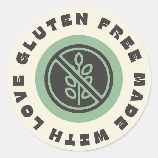Gluten Free Product Label (Voorkant)