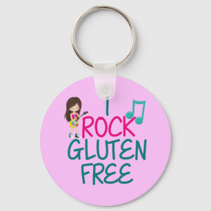 Gluten Free Rock Star Girl Sleutelhanger