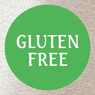 Gluten Free round Ronde Sticker