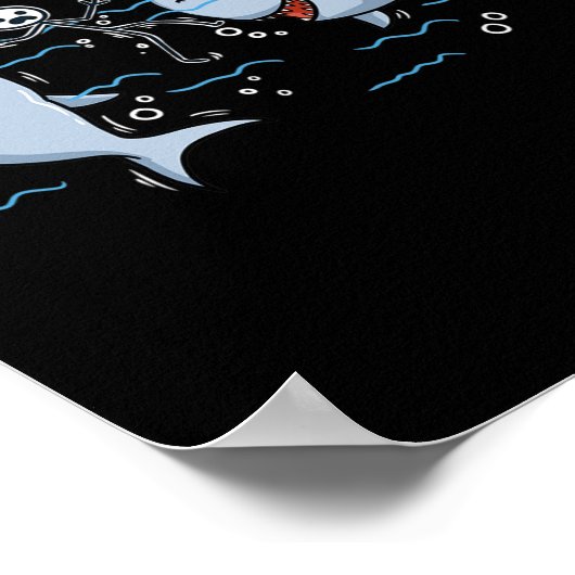 Gluten Free Shark Gift Celiac Disease Poster (Hoek)