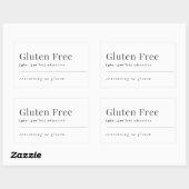 Gluten Free Sticker Labels - Definitie van gluten (Vel)