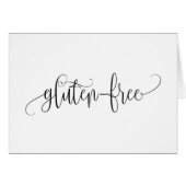 Gluten Free Table Tent-kaart (Voorkant Horizontaal)