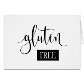 Gluten Free Table Tent-kaart (Voorkant Horizontaal)