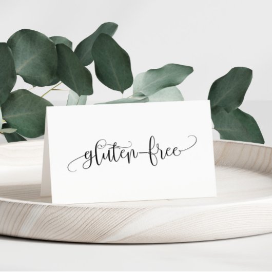Gluten Free Table Tent-kaart